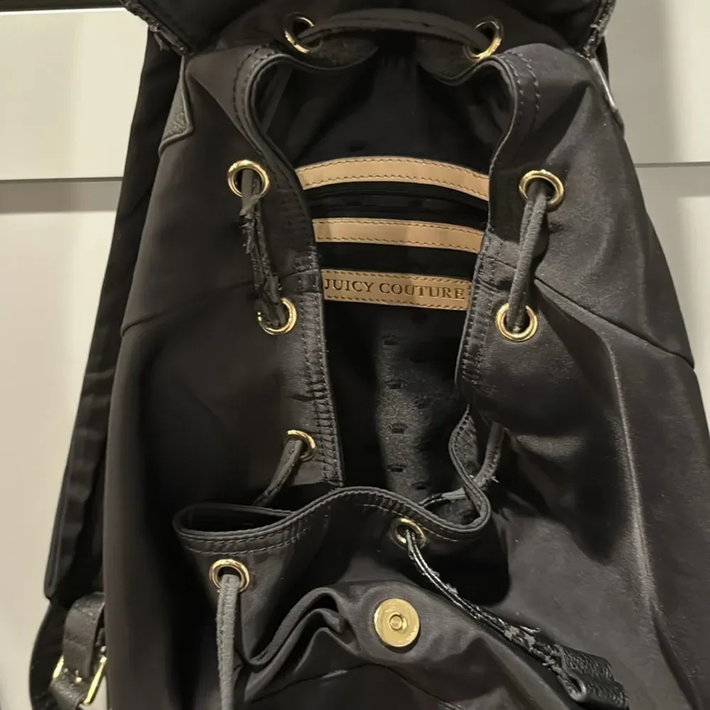 🎉Last Deal🎉Black Backpack with Gold Accents